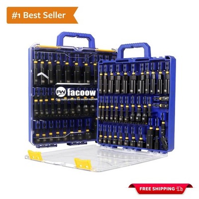 55PCS  Magnetic Impact Nut Driver Set, SAE&Metric Deep Nut Drivers with Socke...