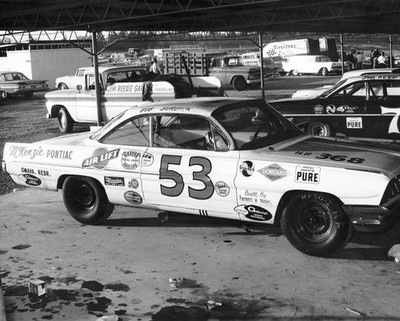 Bob Burdick of Omaha NE drove this Pontiac Daytona 500 NASCAR Cup - Old Photo