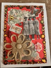 Scrapbook 5 Vintage Junk Journal Ephemera. 5 Cards With Envelopes. Repurpose