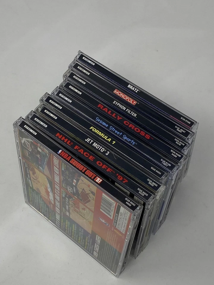 Lot of 9 PS1 Games (Syphon Filter, Bratz, Monopoly, NBA, Rally) TESTED - Image 3 of 4