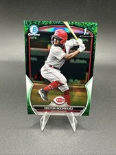 2023 Bowman Chrome 1st Hector Rodriguez #BCP-95 Green Grass Refractor /99 (RC)