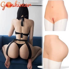 Silicone Fake Vagina Pants Hip Enhancer Transgender Panties For Crossdresser