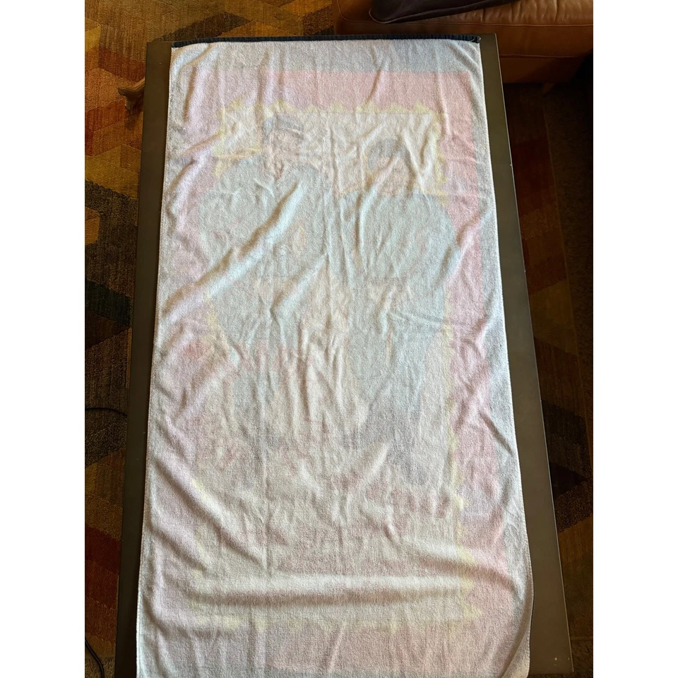 Toalla de playa vintage rara RA Briggs Hans Franz SNL Saturday Night Live Girlie Man Foto 4 de 4