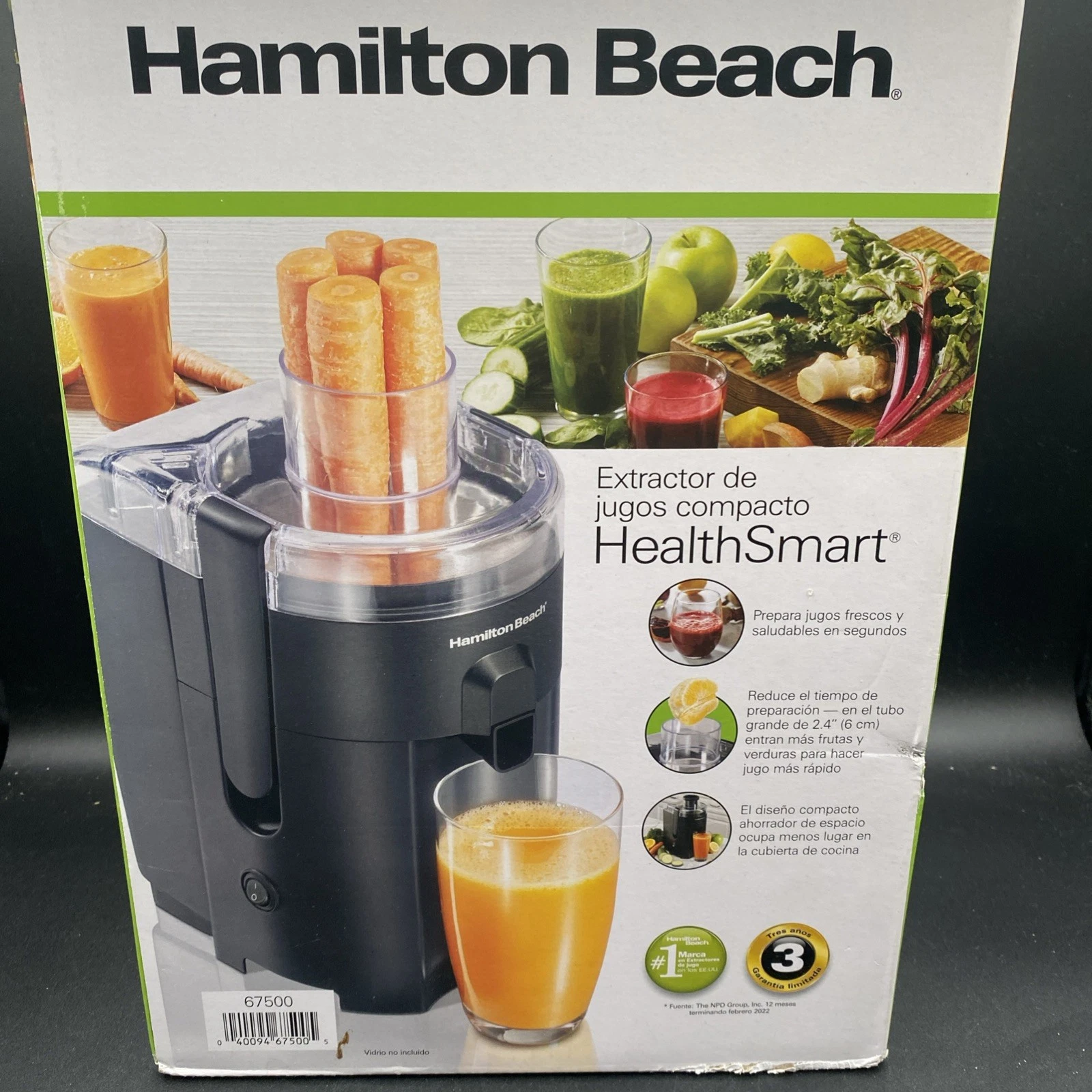 Hamilton Beach 67500 HealthSmart Compact Juice Extractor Works Great