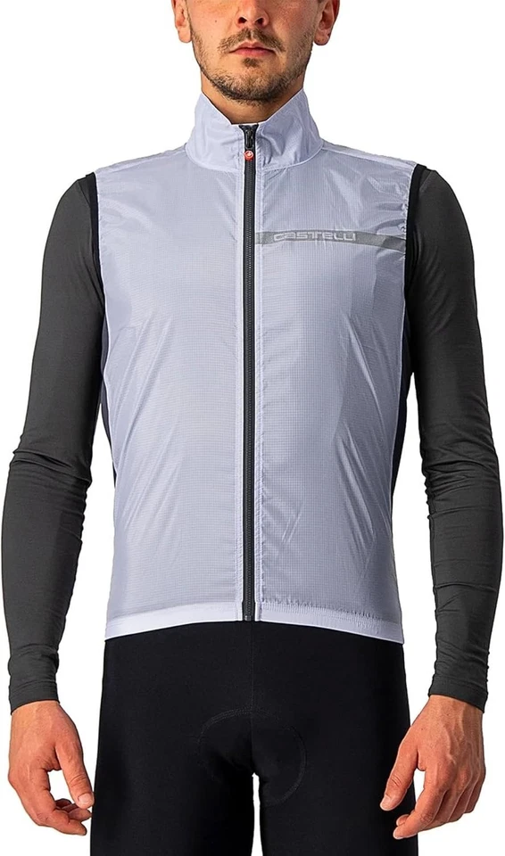 Performance-Driven Men's Cycling Vest with Windproof Ripstop Nylon & High Collar - Image 3 of 4