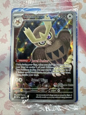 noctowl pokemon center promo svp141 Stellar Crown TCG sealed