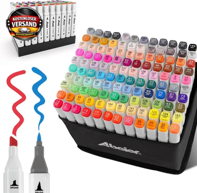 Zeichenmarker Set 120 Farben Doppelspitze für Künstler und Lehrer - Bild 1 von 4
