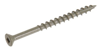 48263 Green Painted Square Drive Deck Screw 8x11/4 Inch 500 PCS