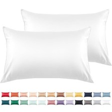 Cotton Pillow Cases King Size Set of 2 600 Thread Count 20x36 Inches