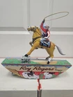 VINTAGE Roy Rogers & Trigger 2002 Reproduction Wind Up Tin Toy By Schylling