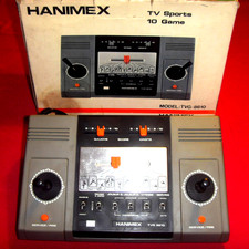 FONCTIONNE : Ancienne console avec 10 jeux intégrés Hanimex TVG-8610 pong tennis