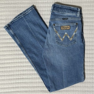 Wrangler Retro Mae Women s Bootcut Jeans 28x32 Faye Mid Rise Embroidered Pocket