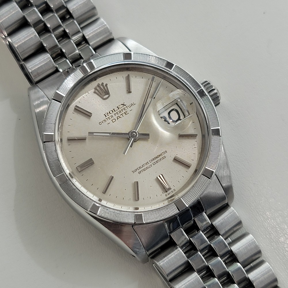 Rolex Oyster Perpetual Date Ref 1501 Automatic Mens 1960s All Original RA675