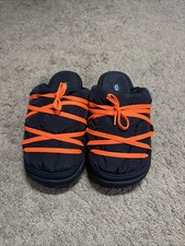 UGG women's Spaceslider Tech SlideSIZE 8 Black with Orange reflective laces