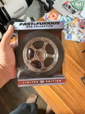 Fast & Furious DVD Collection 1-6 Limited Edition 7 Disc Box Set with Tire/Rim