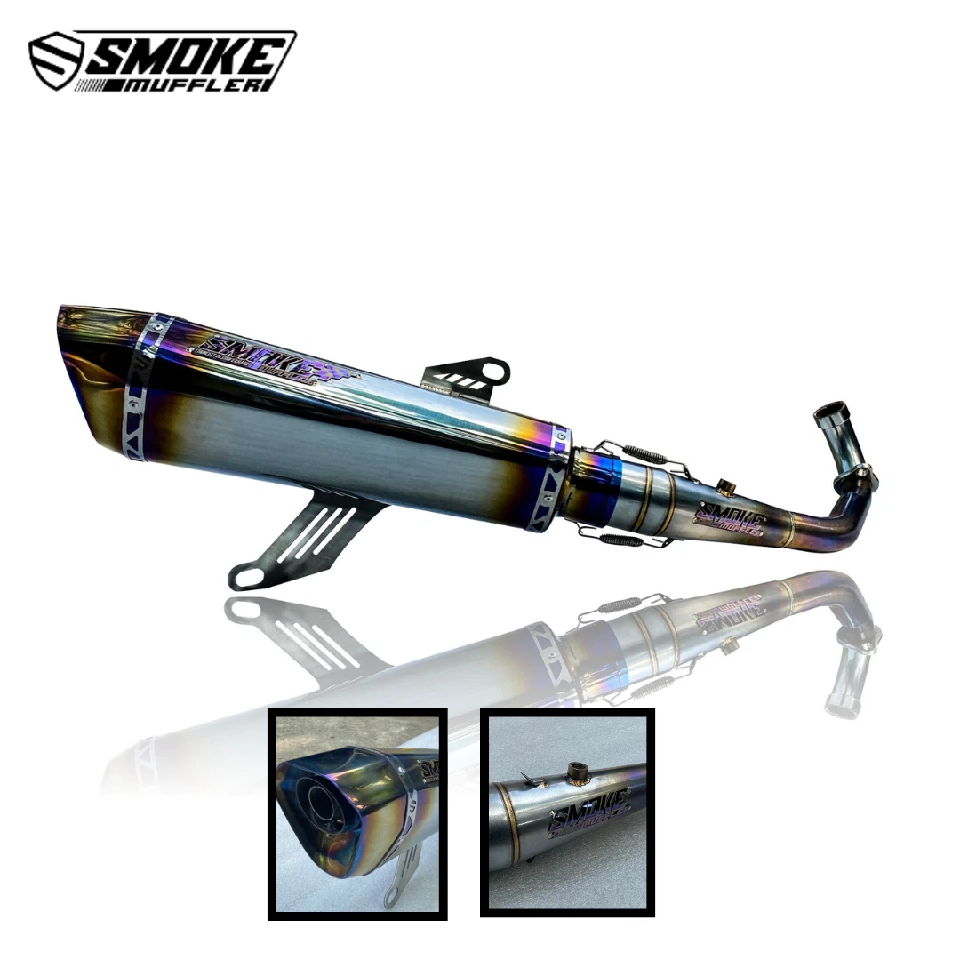 Stainless Steel Purple Motorcycle Silencers, Mufflers and Baffles