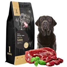 Hundefutter Trockenfutter Hund 12 kg Getreidefreies mit Wildfleisch 1DOG