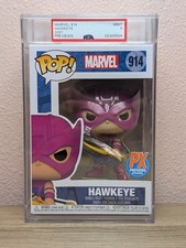 Funko Pop Marvel Hawkeye #914 PX Previews Exclusive PSA Graded Mint 9