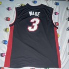 Adidas Dwyane Wade #3 Miami Heat NBA Jersey L Black/Red/White — photo 2