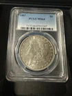 1887 Morgan Silver Dollar $1 PCGS MS64