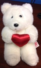 Playful Pals White Stuffed Teddy Bear Heart Wings Stuffed Animal