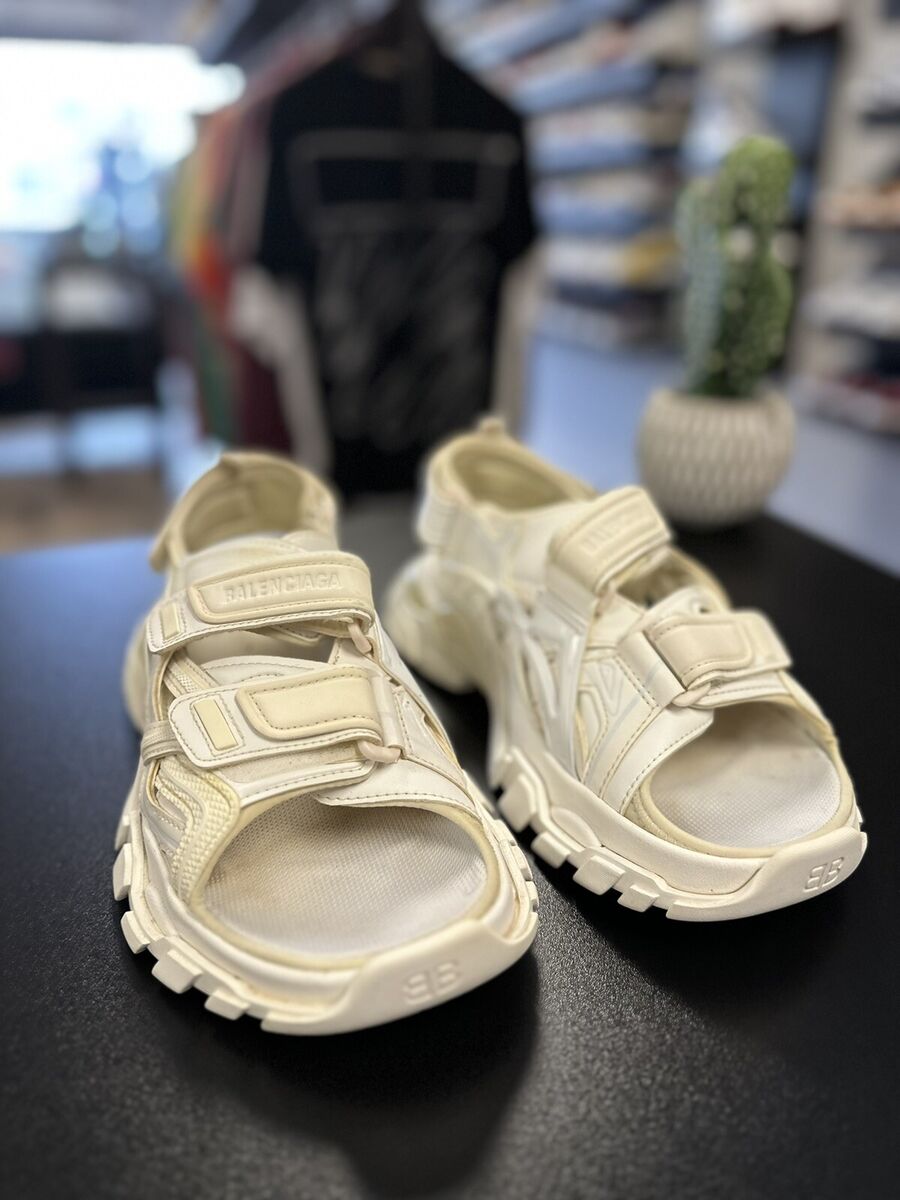 Size 8US/38EU Balenciaga Women's Track White Strap Sandals Size 8US/38EU Balenciaga Women's Track White Strap Sandals
