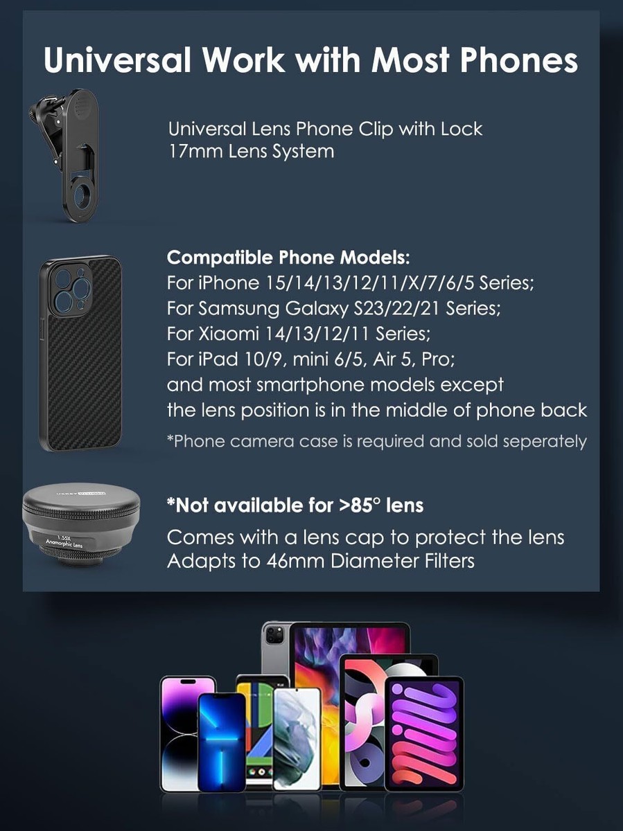 Iphone 13 Pro Max USKEYVISION Anamorphic Lens Filmmaking