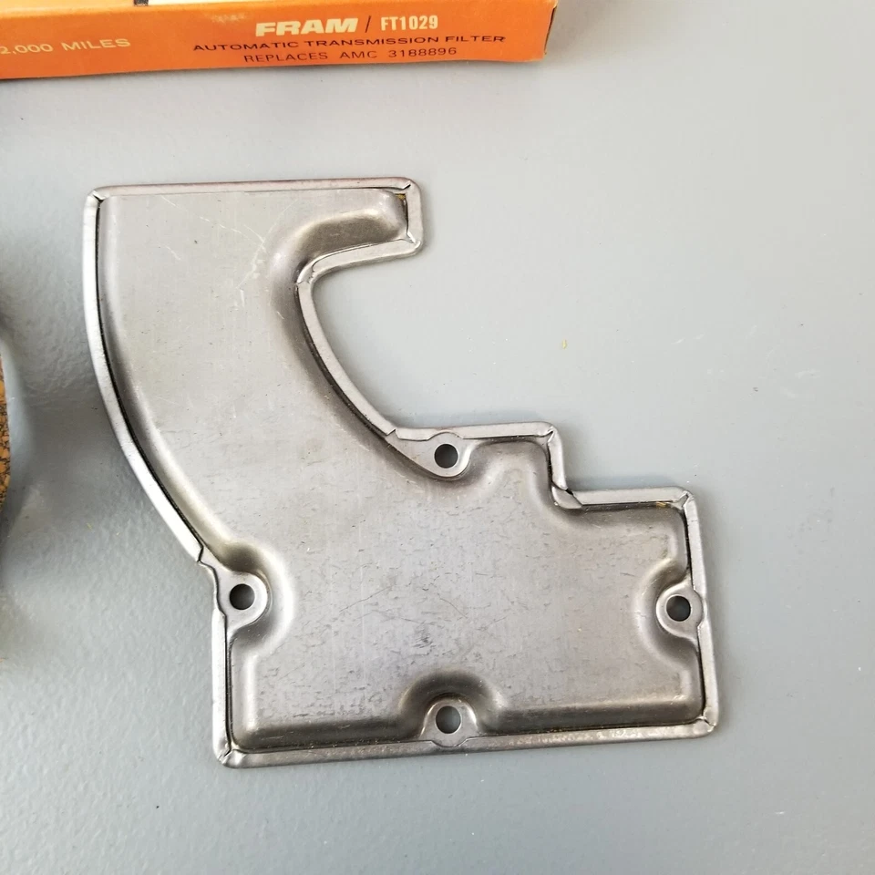 Nuevo filtro de transmisión NOS 1967-71 AMC 6 y V8 Flashomatic 35 reemplaza 3188896 Foto 3 de 4