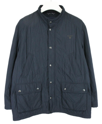 Gant The Central Park Quilter Jacke Herren 2XL Reißverschluss Gepolstert Blau