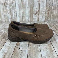 Clark  s leather slip Ons Womens 6