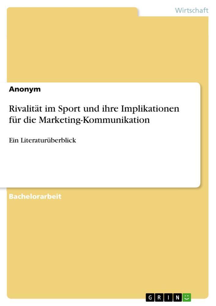 Thumbnail - Rivalität Sport Und Ihre Implikationen Für Die Marketing-kommunikation
