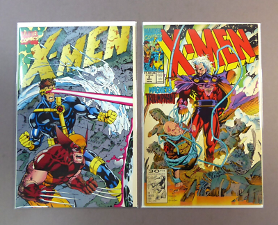 X-Men #1 + #2 Chris Claremont, Jim Lee Lot of 2 Marvel Comics 1991