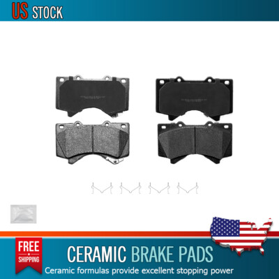 Front Ceramic Brake Pads for 2008-2021 Toyota Tundra Sequoia Land Cruiser LX570