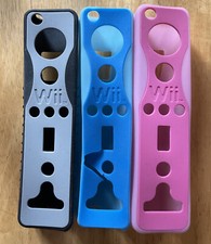  3x Nintendo Wii Silicone Controller Skin Sleeve Covers OEM