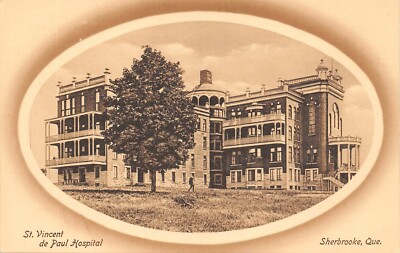 # G4088    SHERBROOKE, QC., CANADA    POSTCARD,   ST. VINCENT DE PAUL HOSPITAL