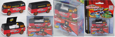 Majorette 212052016T21 VW Transporter 1200 (T1) Food Truck schwarz/rot TUNE-Up´S