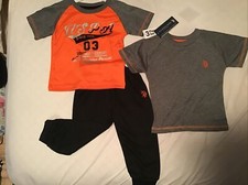 New Boys U.S. Polo ASSN 3pc Track pants set Size 4T