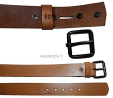 Men's Leather Belt (L) leather waist belt, Leather waist band Leather strap BNWT