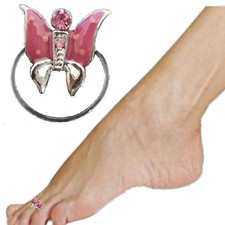 Anello da piede fantasmino regolabile da donna in silicone elastico mare estate