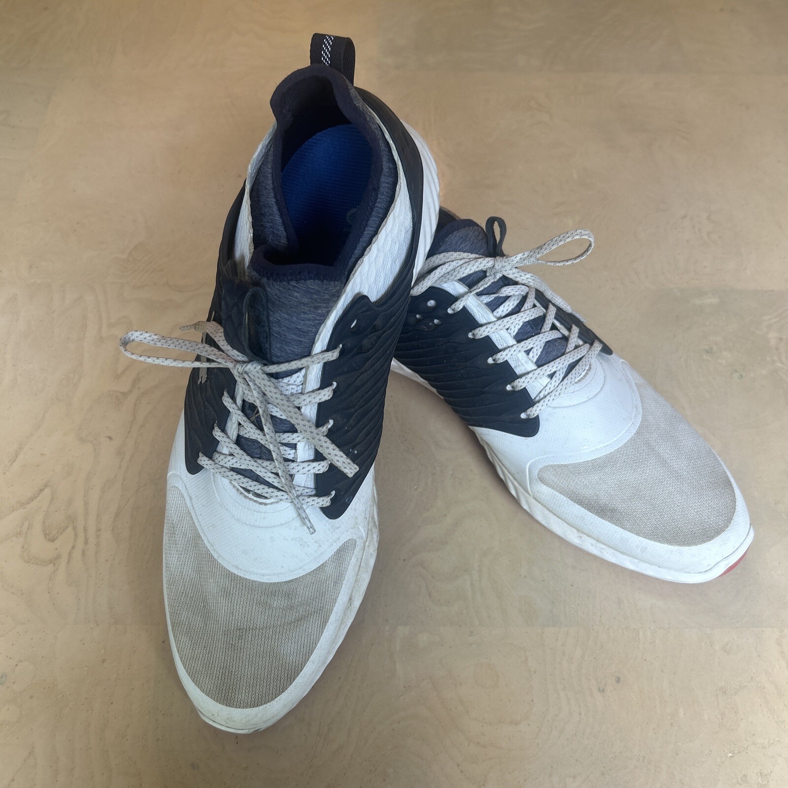 MENS PUMA IGNITE PWR ADAPT GOLF SHOE WHITE NAVY SIZE 13  #19