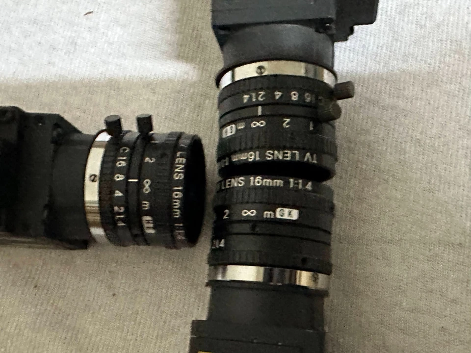 Omron F150-S1A 1/3-inch CCD Camera W/ TV lens 16mm 1:1.4 Machine Vision Japan - Image 4 of 4