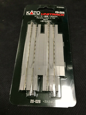 Kato 20-026 N-scale UniTrack Rerailer Track (2pcs) 124mm (4-7/8'')
