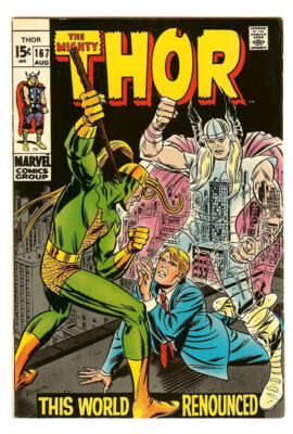 THOR #167 6.0 // JOHN ROMITA SR. COVER MARVEL COMICS 1969