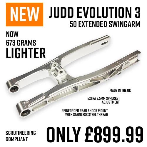 Judd EVOLUTION 3 Aluminium 50 Extended Swingarm SX/TC/MC 50 2020-2026 MX Champio