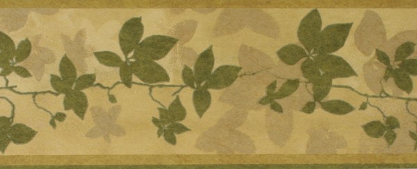 A.S. CréAtion PapierbordüRe 552549 GrüN Gelb Metallic Floral Blumen 0,-image
