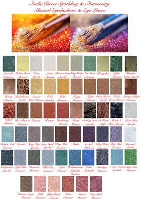 MINERAL PURE MAKEUP SPARKLE SHIMMER LOOSE EYESHADOW EYE LINER SHADOW FULL SIZE