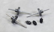 HO Slot Car Parts - Tyco 440x2 Rear Axle Set  Pinion Gear Lot of 3 - New