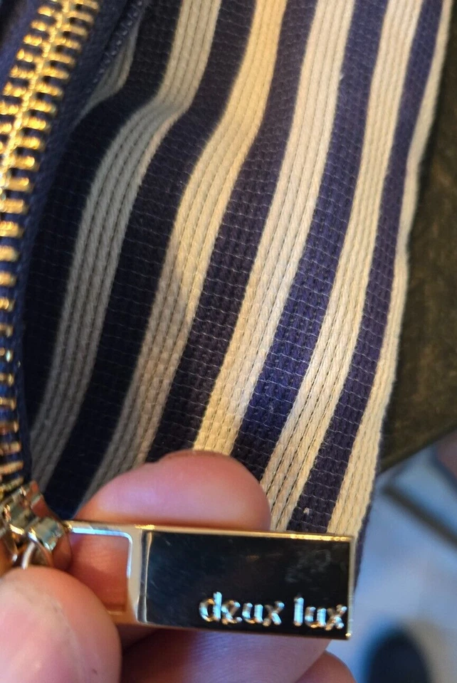 Bolso de mano bandolera plegable Deux Lux Elsa blanco marino Foto 2 de 4