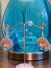 India Silver Oxidized Stud Jhumka Multi-style Indian Earrings Jewelry For Girls