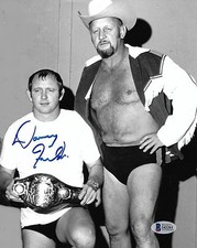 Dory Funk Jr. Signed 8x10 Photo BAS Beckett COA WWE NWA Belt Picture Autograph